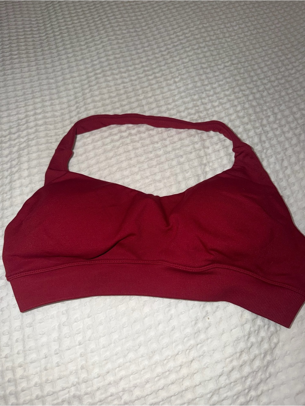 Amazon Women's Red Halter Sports Bralette